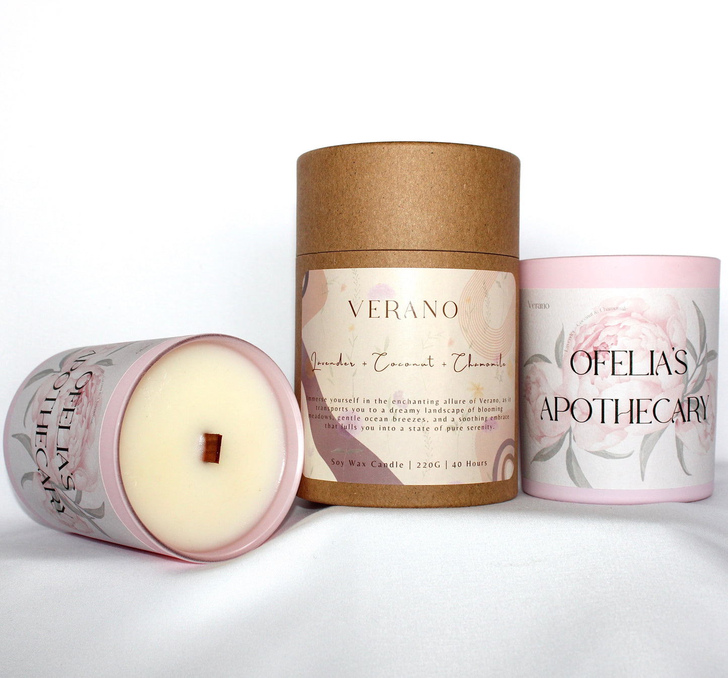 VERANO (Lavender + Coconut + Chamomile) - Scented Candle