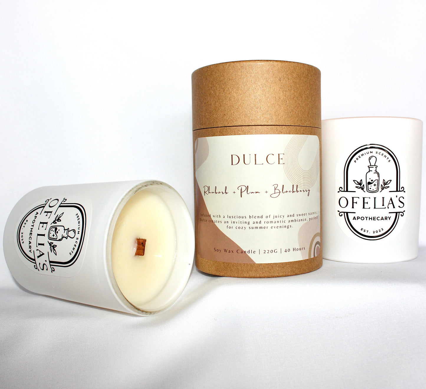 DULCE (Rhubarb + Plum + Blackberry) - Scented Candle